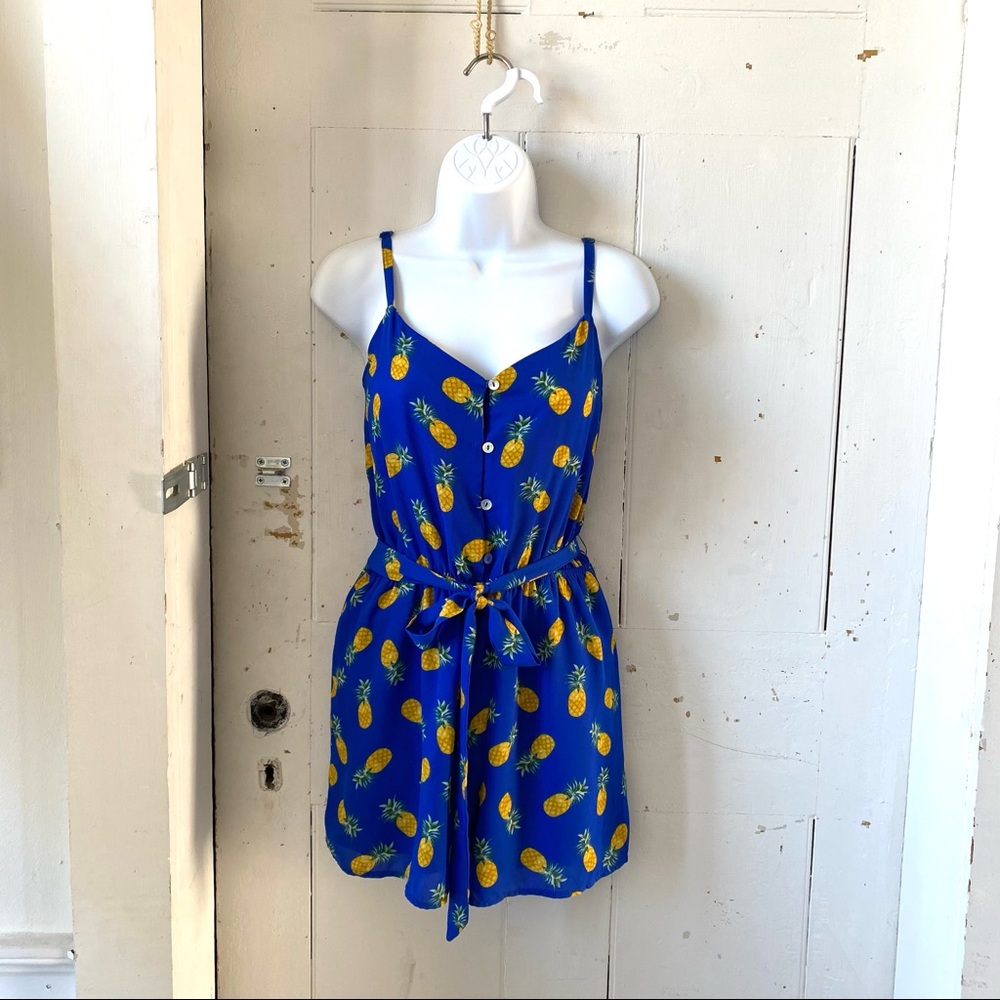 As You Wish Pineapple Print Romper